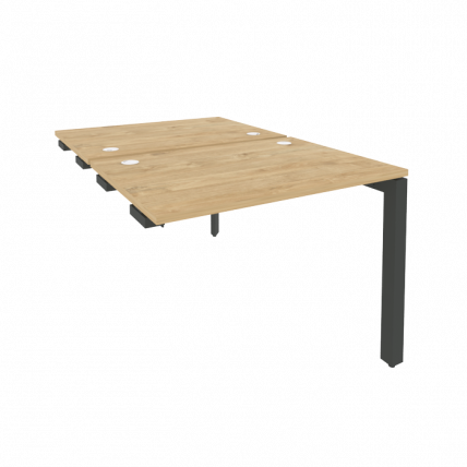 Стол-приставка двойной на П-образном м/к к опорным элем. ОНИКС О.МП-Д.СПР-1.7 Тиквуд Светлый/Антрацит / ONIX O.MP-D.SPR-1.7_0