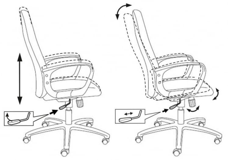 Кресло руководителя Бюрократ CХ-808АКССН/БлБлуе / CH-808AXSN/BlBlue_5