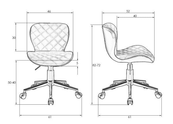 Офисное кресло для персонала ДОБРИН РОРЙ (бело-черный) 2 шт / DOBRIN RORY_11