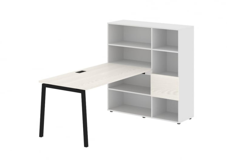 Рабочая станция ЕДИС ЕЛРСТ 1215 Ясень Траун Черный Белый / EDIS ELRST_0