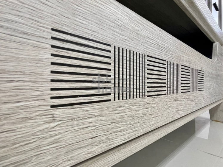 Тумба М-7 под ТВ, Мале (1244*530*455) Дуб галифакс белый, 31203_2