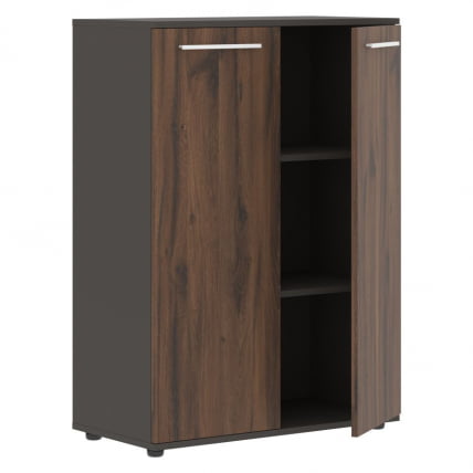 Шкаф с глухими средними дверьми ЕДИС ЕМCС 85.1 Дуб Денвер темный Белый Мокко / EDIS EMCS_1