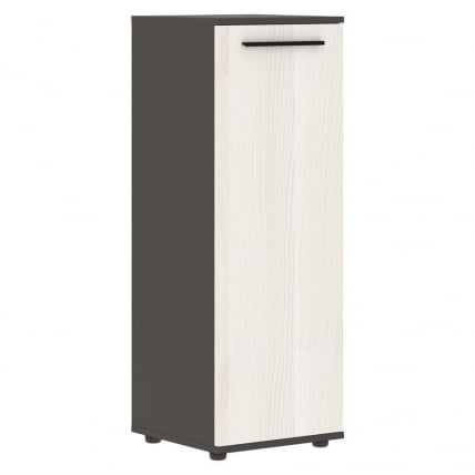 Шкаф-колонка с глухой средней дверью ЕДИС ЕМCС 42.1 Ясень Траун Черный Мокко / EDIS EMCS_0