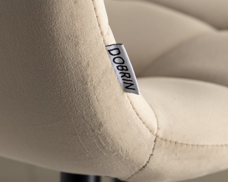 Стул барный ДОБРИН НИCОЛЕ (черные матовые ножки, мокко велюр (108-104)) / DOBRIN NICOLE_7