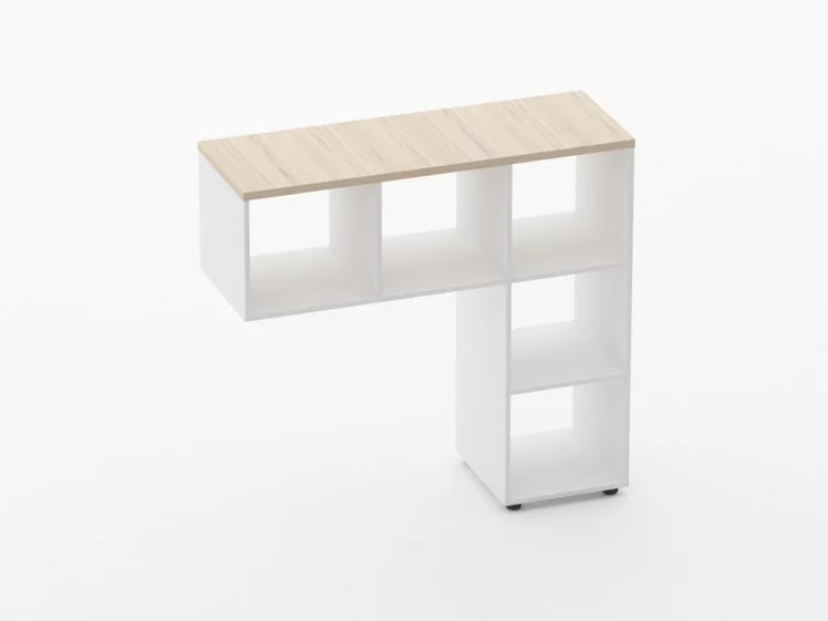 Стеллаж к столу Дека 9.08.12 Туя/Белый / Deka_0