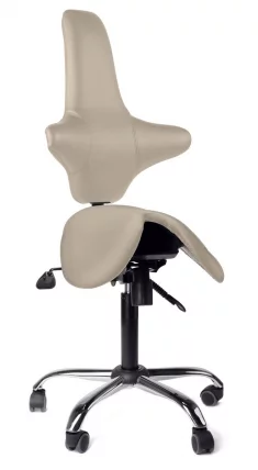 Кресло-седло со спинкой ЕЗСоло Баcк Бежевый / EZSolo Back_0