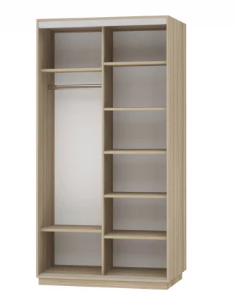 Шкаф-купе двухдверный Экспресс Дуо 1200х2200х Париж/Дуб сонома / 1200х2200h_1