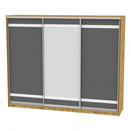 Шкаф-купе Б-230х270х60-2(ДВ-Графит-Д9Д10Д9) / B-230х270х60-2(ДВ-Графит-D9D10D9)_0