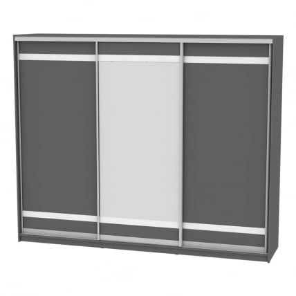 Шкаф-купе Б-230х270х60-2(Графит-Д9Д10Д9) / B-230х270х60-2(Графит-D9D10D9)_0