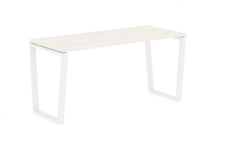 Стол письменный ЕДИС ЕВСТ 1567 Ясень Траун Белый / EDIS EVST_0