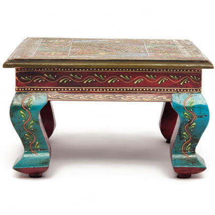 Столик Сеcрет Де Маисон ХАВЕЛЙ ( мод. БДЖ-001) дерево манго, 30кс30кс17 cм, этническая роспись / Secret De Maison HAVELY mod. BJ-001) 30x30x17 cm,_1