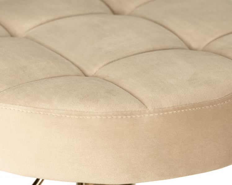 Табурет барный ДОБРИН БРУНО ГОЛД (бежевый велюр (МДЖ9-10)) / DOBRIN BRUNO GOLD (MJ9-10))_1