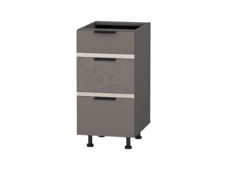 Стол с 3-мя ящиками-метабоксами Грейс 105.59 Оникс Кубанит_0