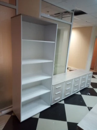 Тумба подкатная Дека 9.05.01 Дуб Сантана светлый/Белый / Deka_17