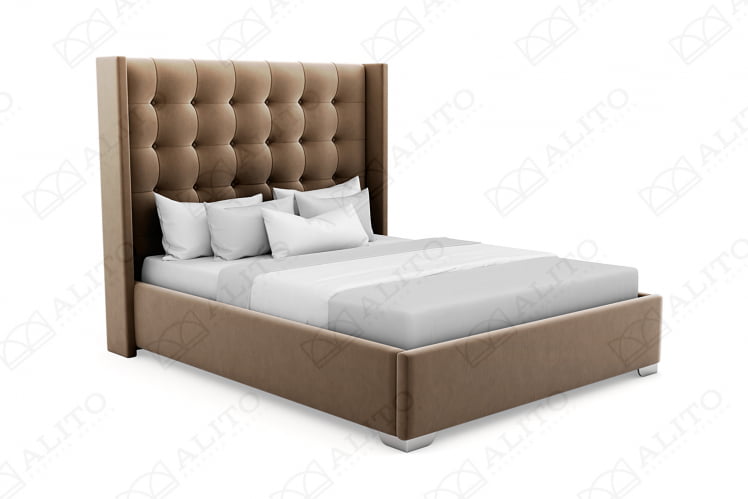 Кровать Милано 140кс200 велюр Севен 115 / Milano 140x200 Seven_11