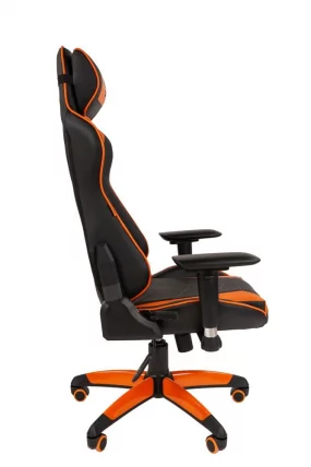 Кресло геймерское CХАИРМАН ДРАЙВ (ГАМЕ) 44 Черный-оранжевый / CHAIRMAN (GAME)_2