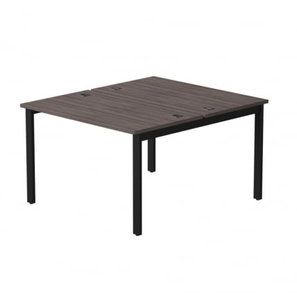 Бенч-система на 2 места на металлокаркасе, опоры 45 гр Еверпроф ЕВО 254С015 Дуб Пасадена Черный / Everprof EVO 254S015_0