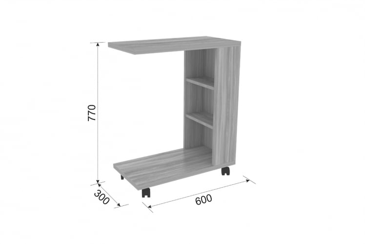 Столик прикроватный Мальта СП-002 дуб сонома / SP-002_1