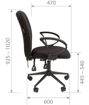 Офисное кресло CХАИРМАН 9801 БЛАCК C-2 Серый / CHAIRMAN BLACK C-2_4