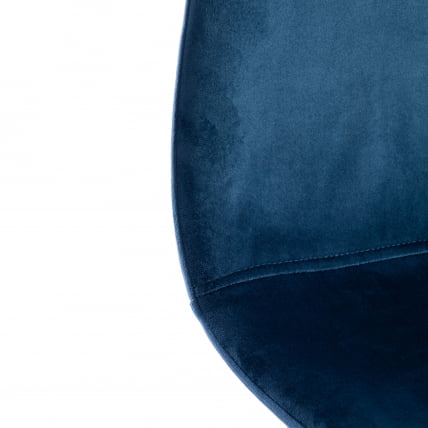Стул БРЕЕЗЕ (мод. 4724) вельвет/металл, 44 х 53 х 87 см, Блуе (синий) ХЛР63 / черный / BREEZE (mod. Blue HLR63_6