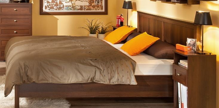 Кровать (1200) Шерлоcк 44 Орех шоколадный (спальня) / Sherlock_2