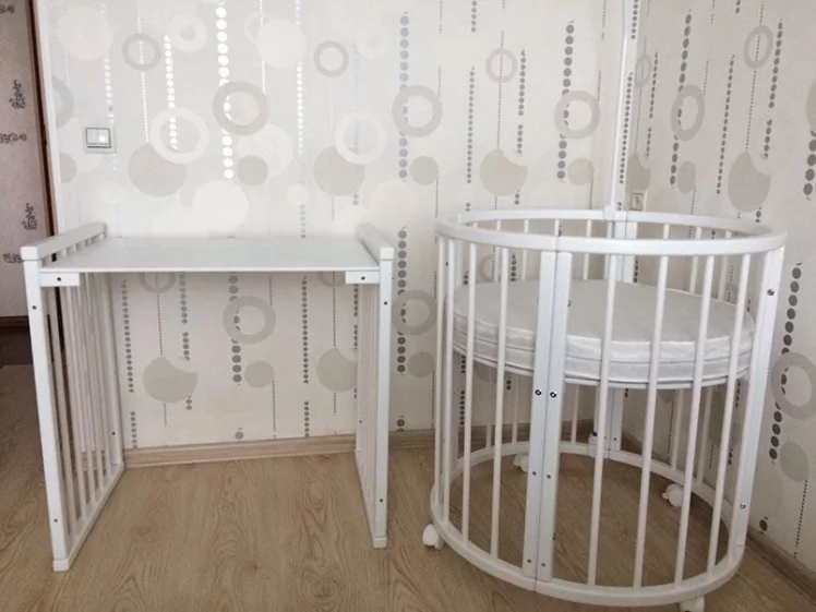 Кровать-трансформер 6-в-1 Меррй Хаппй 01 Комплект Белая / Merry Happy_9