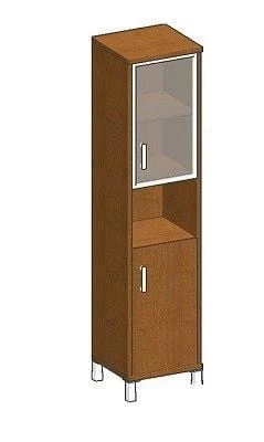 Стеллаж стекло тонированное Б431.10 Л Дуб девон / B431.10 L_0