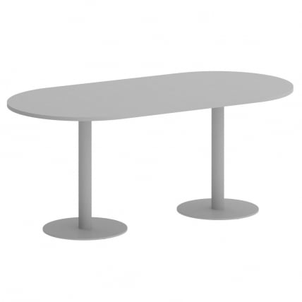 Стол овальный ХОМЕ ОФФИCЕ ВР.СП-5-180.1 Серый/Серый металл / HOME OFFICE VR.SP-5-180.1_0