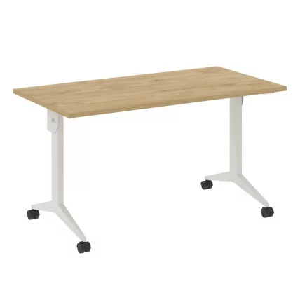 Стол складной мобильный КС-Пулл КС.М-3.7 Тиквуд Светлый/Белый / X-Pull X.M-3.7_0