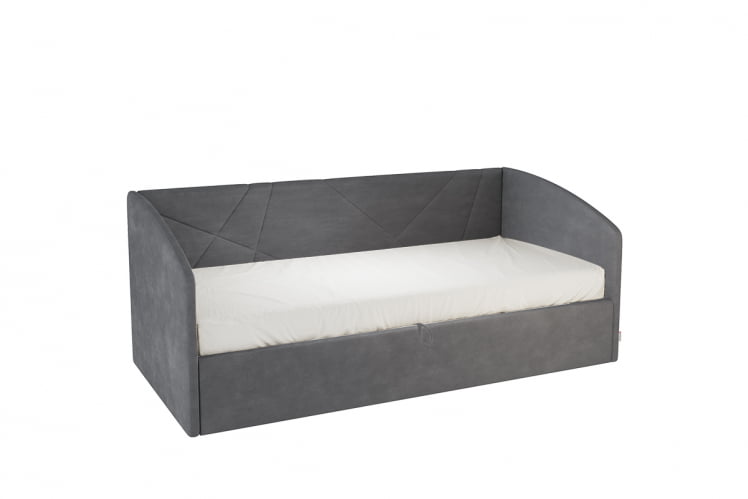Кровать 0.9 Бест (Софа) КМ.С-15 графит (велюр) / КМ.S-15_0