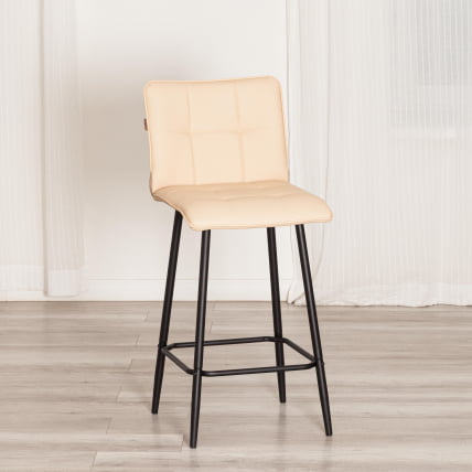Полубарный стул Бари/Бари экокожа , бежевый, 42х55х99 см / Bari/Бари_13