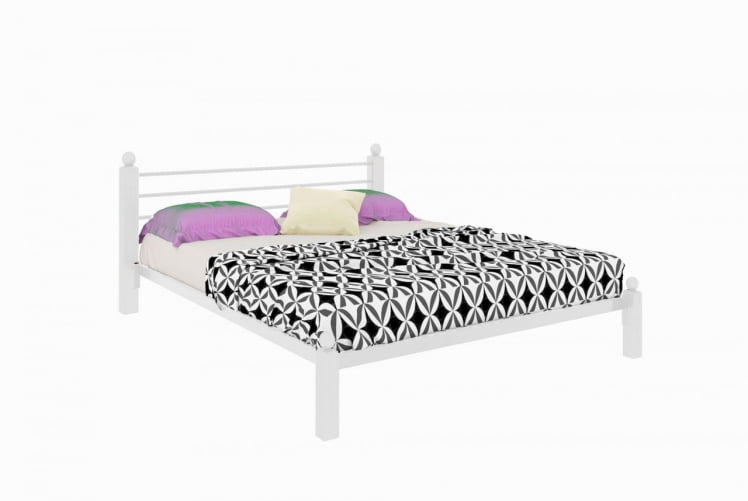 Кровать Милана Лукс 1200х1900 Белая / Lux_0