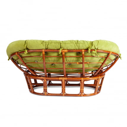 Диван МАМАСАН/МАМАСАН 23/02 В /с подушкой/ подушка 182х119 см, 169х102х80 см, Когнаc (коньяк), флок, олива, 23 / MAMASAN/МАМАСАН W Cognac_3