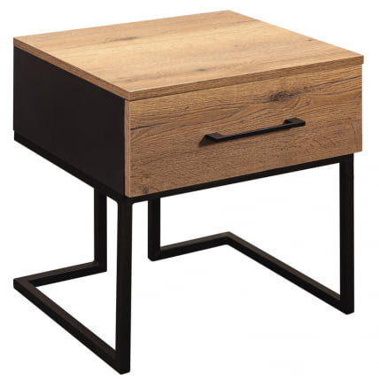 Тумба прикроватная Лофт Дуб табак/Графит / Loft_0
