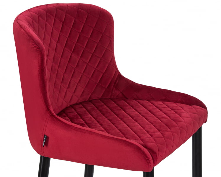 Стул полубарный ДОБРИН CХРИСТИАН 65  Бордовый велюр В108-85 / DOBRIN CHRISTIAN V108-85_6