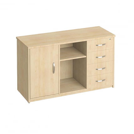 Тумба под оргтехнику сервисная Рива А.МТ-2 Клен / Riva_0