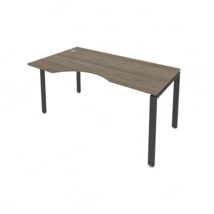 Стол письменный МЕТАЛ СЙСТЕМ Б.СА-1 Л Вяз/Антрацит / METAL SYSTEM_0