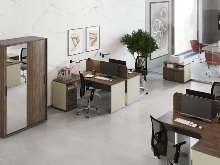 Тумба 2 ящика под подушку Нев Лине НЛН36330231 Дуб шамони темный / New Line NLN36330231_1