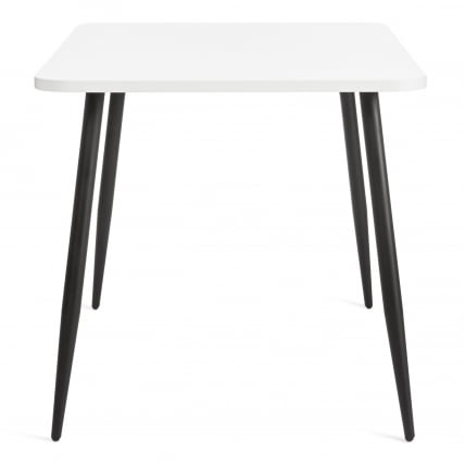 Стол ПЛУТО ЛДСП/металл, 120кс80кс77 см, Белый/Черный / PLUTO 120x80x77_2