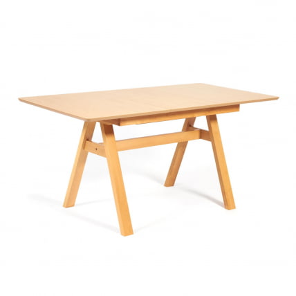 Стол раскладной Риcко (Рикко) основание бук, столешница мдф, 80кс120+40*75см, Натуральный / Ricco 80x120+40*75см,_2