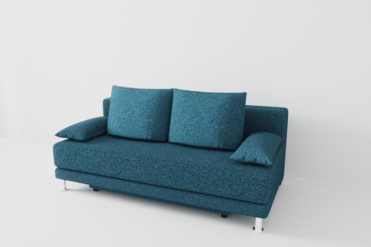 Диван Стандарт (Берхоусе) Цвет фасада: Азур; Тип: Прямой; Материал фасада: Рогожка / (Berhouse)_0