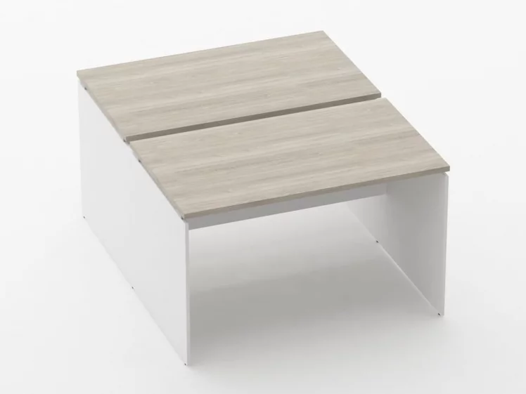 Рабочий модуль Дека ЛДСП каркас 75.145.12 Дуб Сантана светлый/Белый / Deka_0