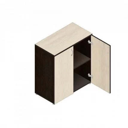 Шкаф для документов низкий Р.Ш-6 Венге/Дуб молочный_0