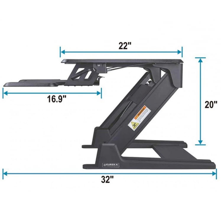 Регулируемая подставка на стол для монитора и ноутбука ЕРК-CВ-ПРО36Б Черная / ERK-CV-PRO36B_7