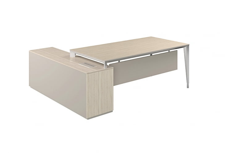 Стол под опорную тумбу 1700 Атлас НЗ-0100.ЙН.АЛ Ясень Наварра Алюминий / Atlas NZ-0100.YN.AL_5