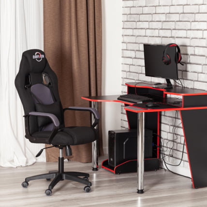 Кресло ДРИВЕР (22) ткань, черный/серый, 2603/ТВ-12 / DRIVER 2603/TW-12_19