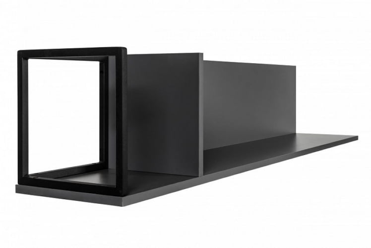 Полка навесная Ситй большая графит / City_6