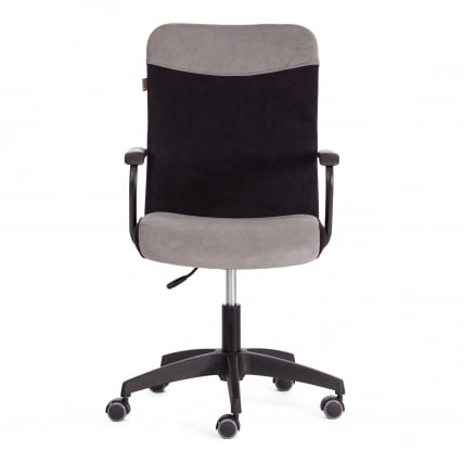 Кресло ФЛЙ флок , серый/черный, 29/35 / FLY_4