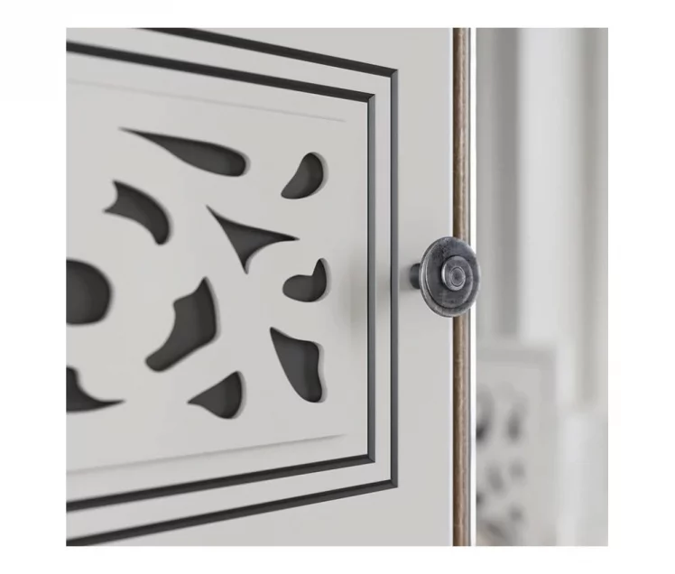 Комод Мадлен 07 Дуб сонома светлый Ясень белый Серебро_2