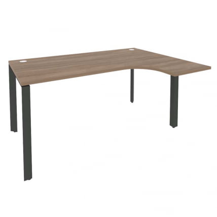 Стол эргономичный правый на П-образном м/к ОНИКС О.МП-СА-4Р Дуб Аризона/Антрацит / ONIX O.MP-SA-4R_0
